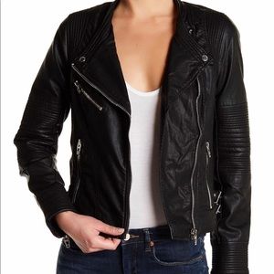 BLANKNYC faux leather moto jacket